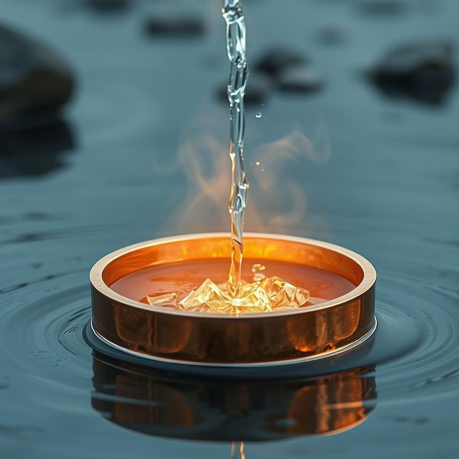 Dream : Filling copper water in a dream