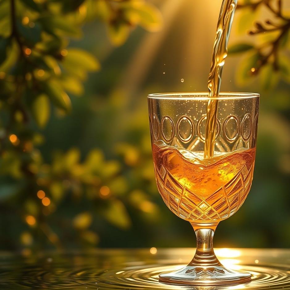 Dream : Filling golden water