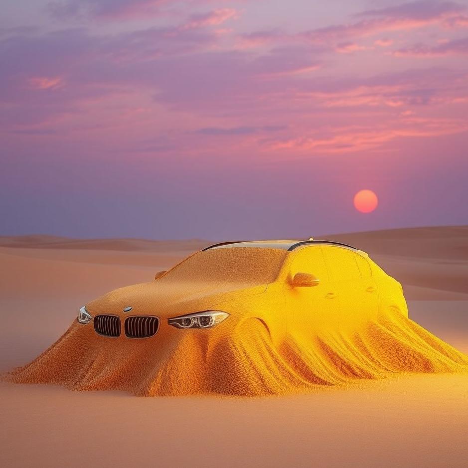 Dream : Filling sand on the car in the dream