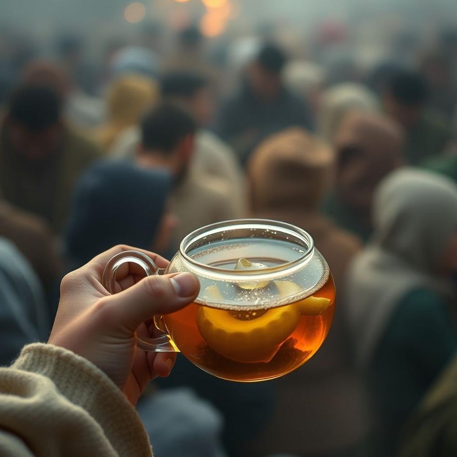 Dream : Filling tea for a crowd in a dream