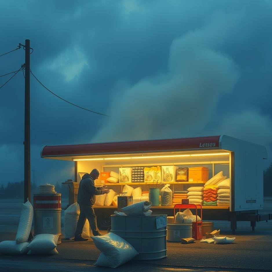 Dream : Filling up supplies in a dream