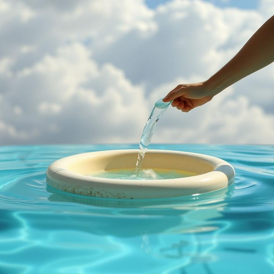 Dream : Filling water from a pool in your dream