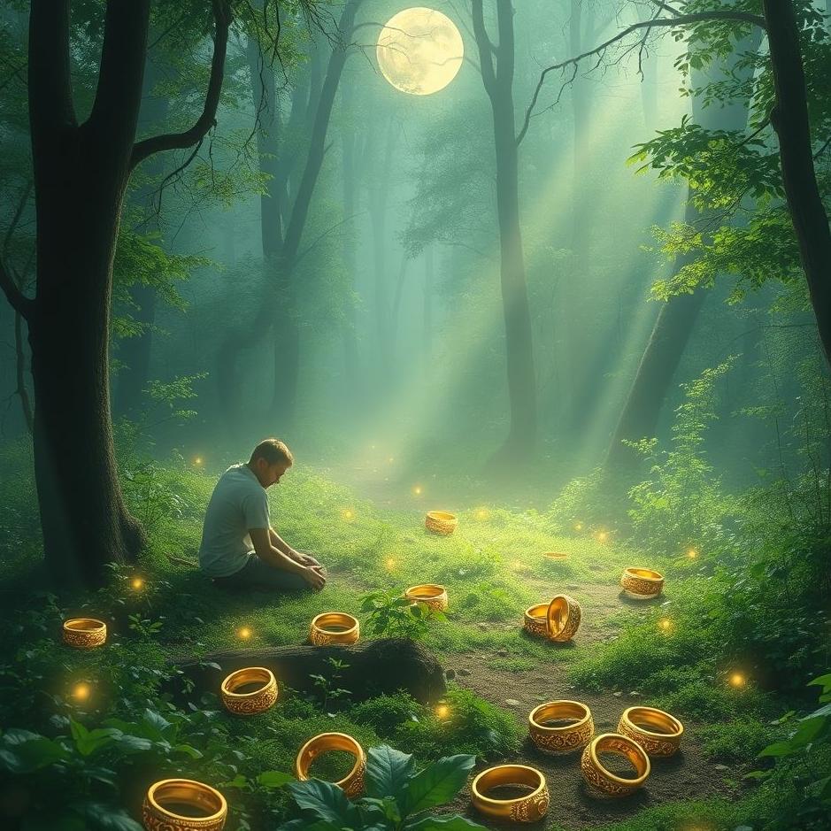 Dream : Finding and attach gold rings in the dream