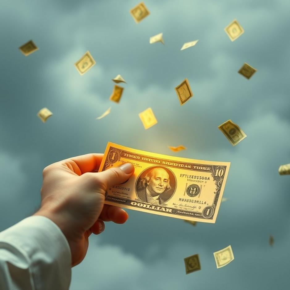 Dream : Finding and collecting paper money in a dream