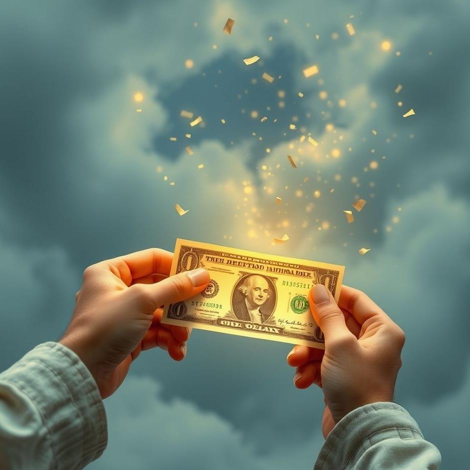 Dream : Finding and giving paper money in a dream