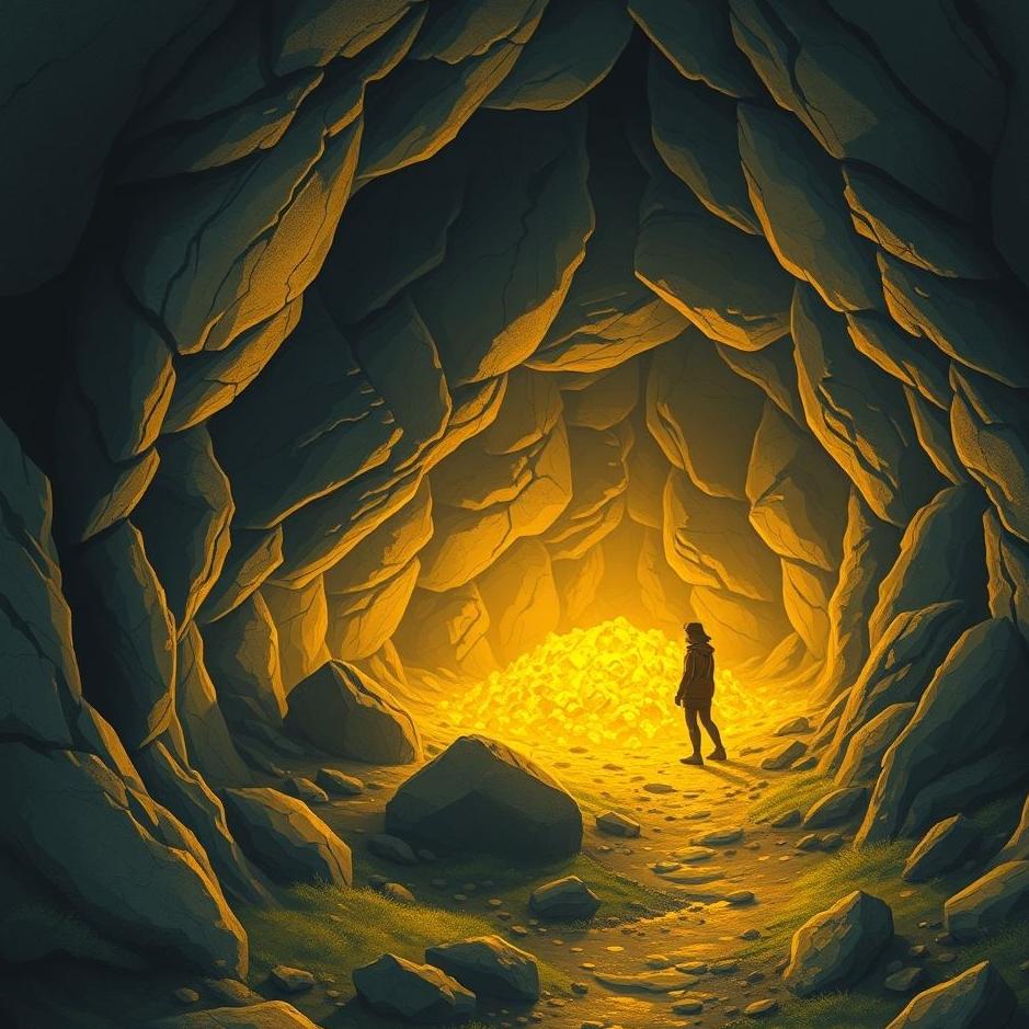 Dream : Finding gold in a cave in a dream