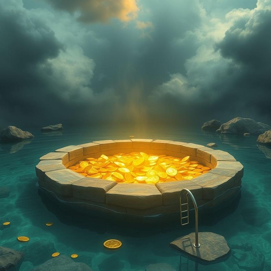 Dream : Finding gold in a pool in a dream