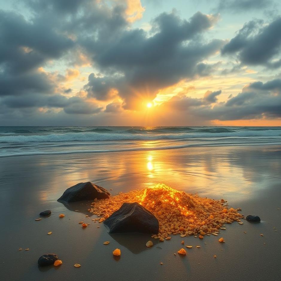 Dream : Finding gold on the beach in a dream