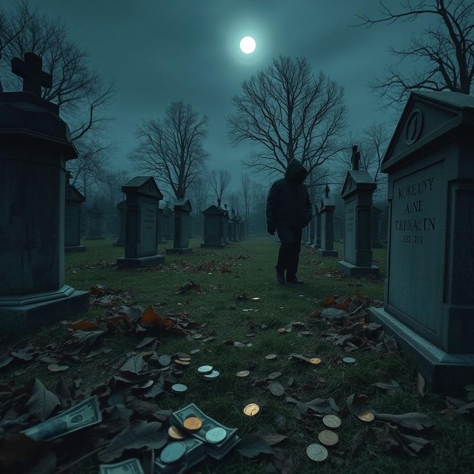 Dream : Finding money in a cemetery in a dream