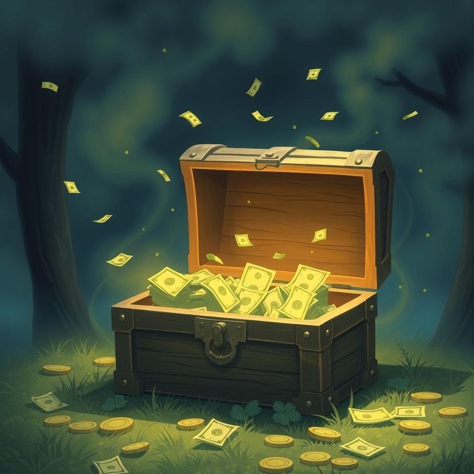 Dream : Finding money in a chest in a dream