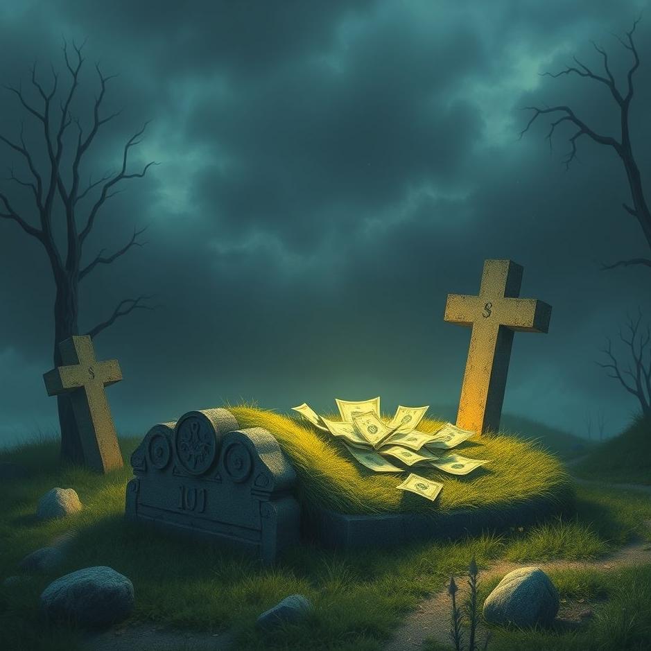 Dream : Finding money in a grave in a dream