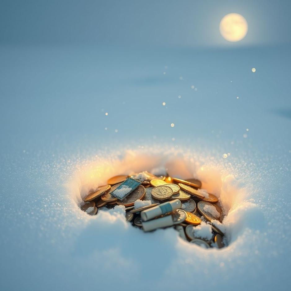 Dream : Finding money in the snow in a dream