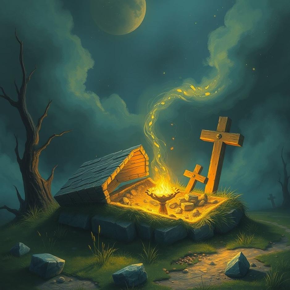 Dream : Finding treasure in a grave in a dream