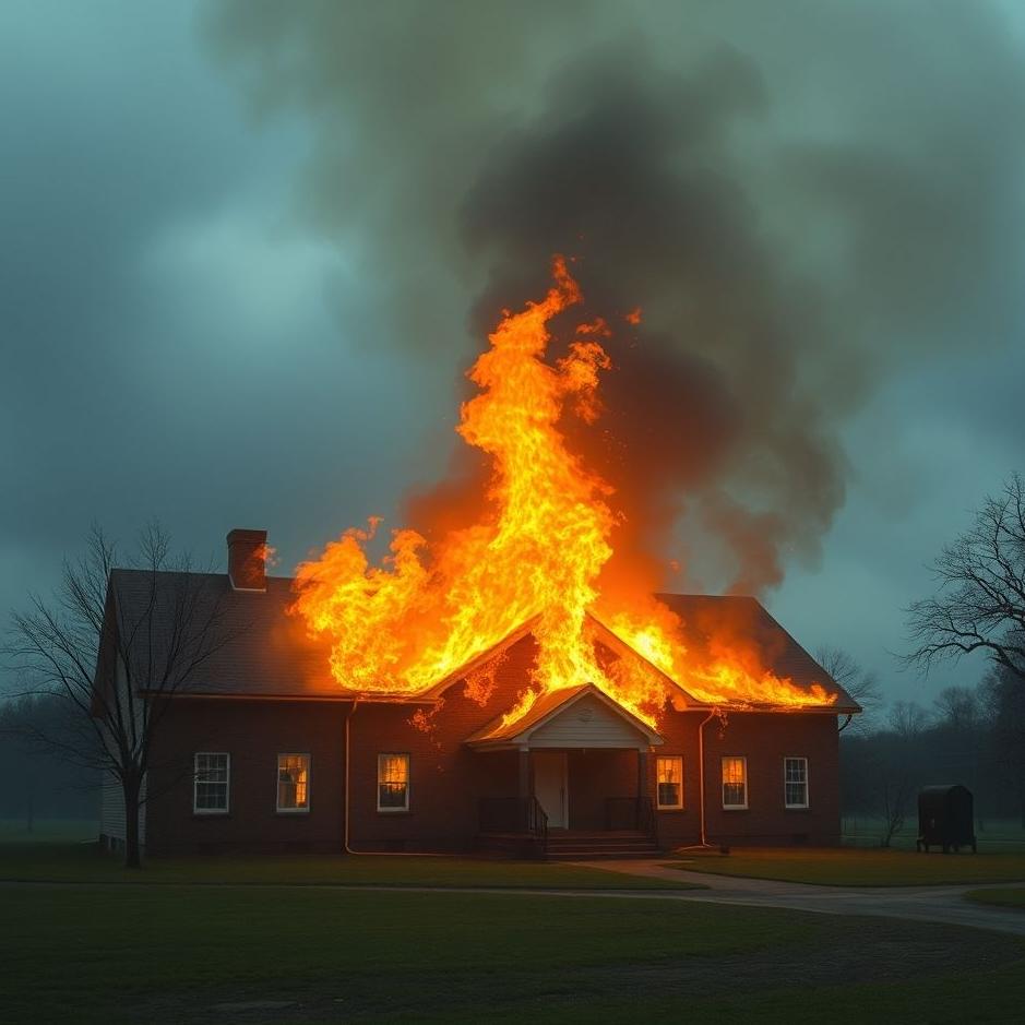 Dream : Fire at school in a dream