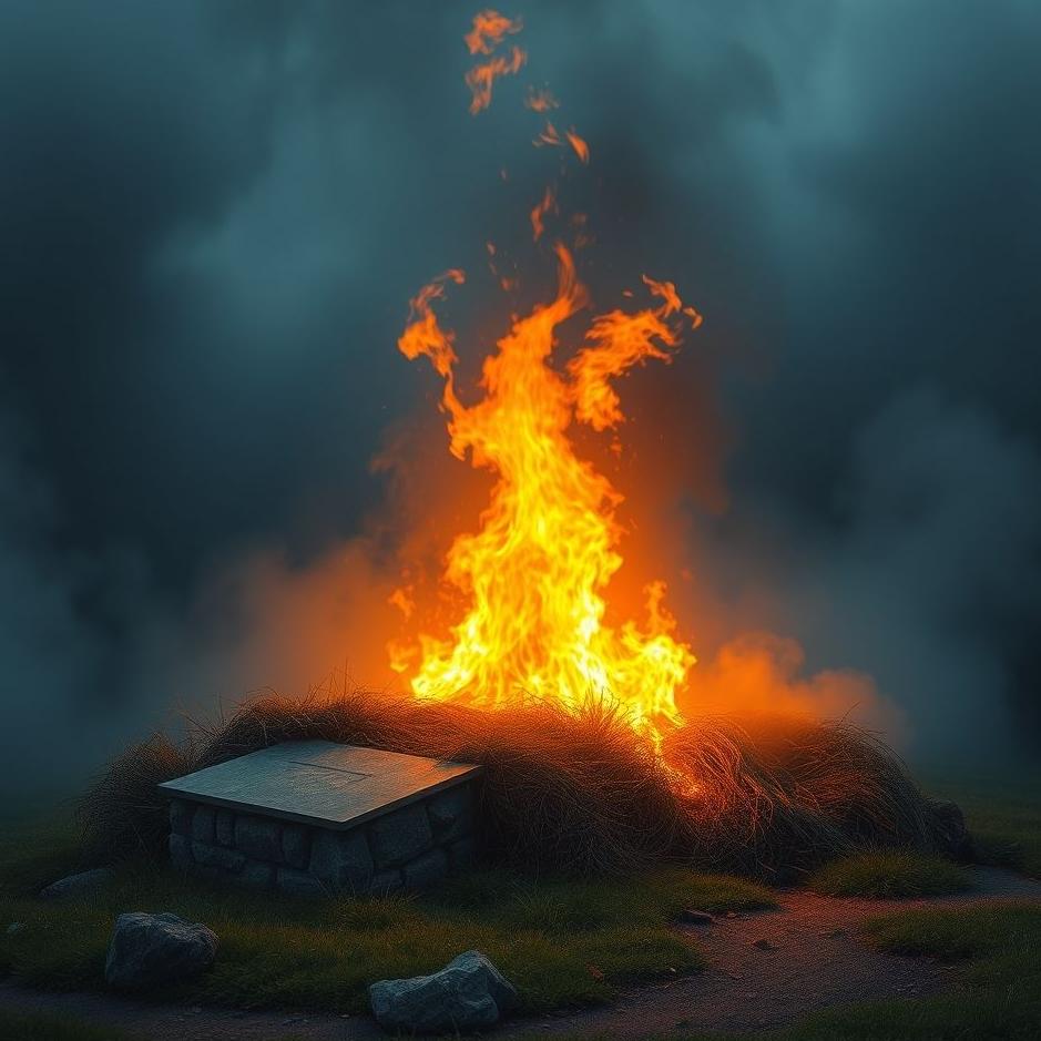 Dream : Fire coming out of a grave in a dream