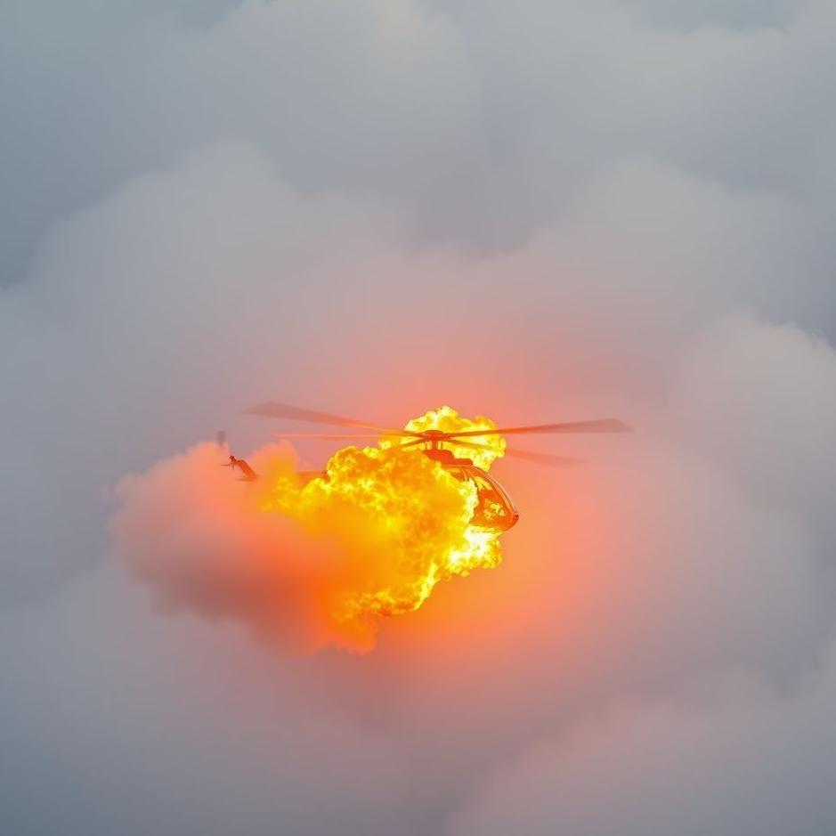 Dream : Fire from a helicopter in a dream