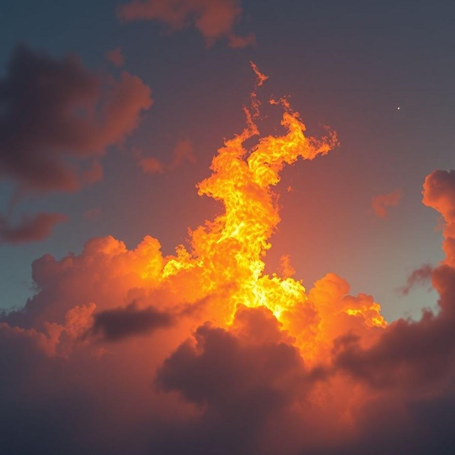 Dream : Fire from the sky in a dream