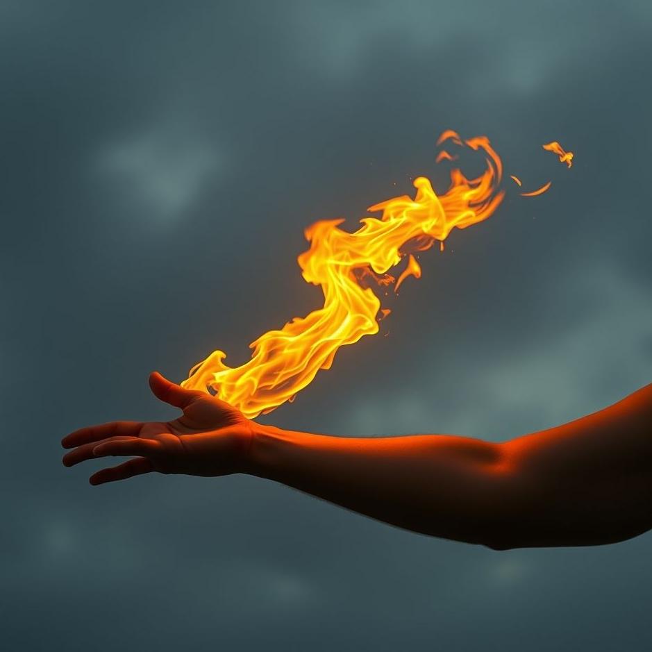 Dream : Fire in the arm in a dream