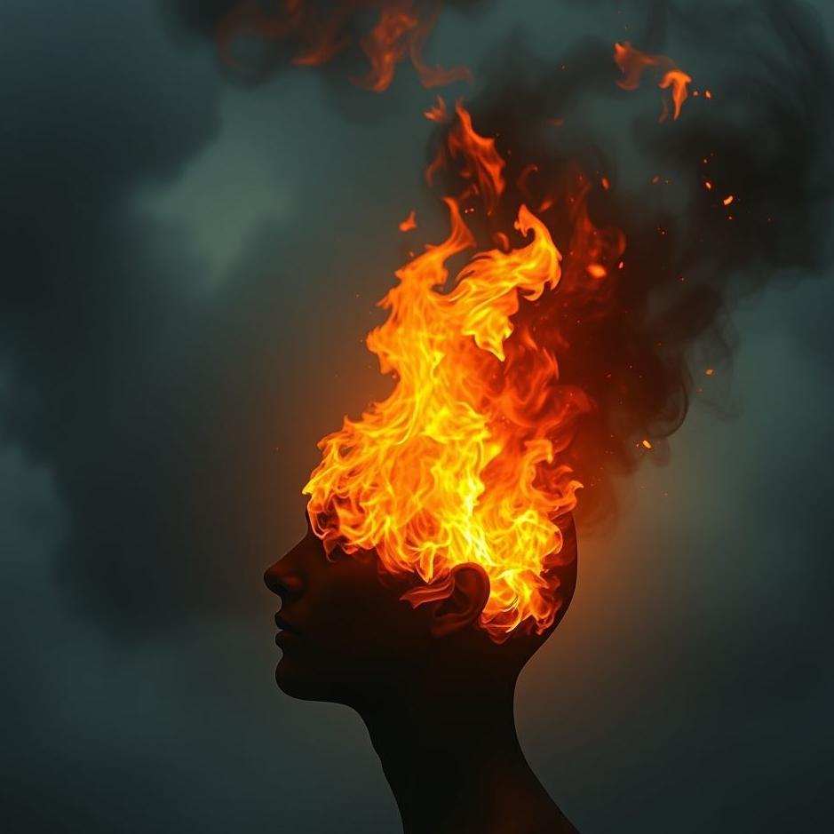 Dream : Fire in the head in a dream