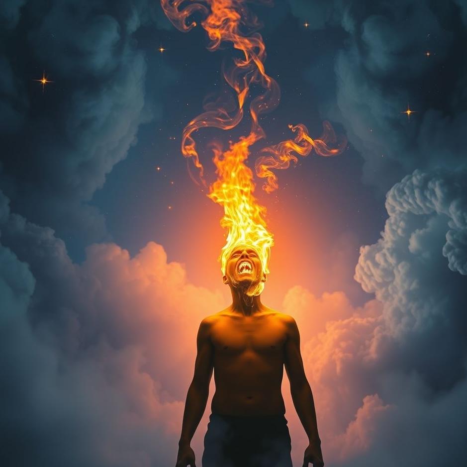 Dream : Fire in the mouth in the dream