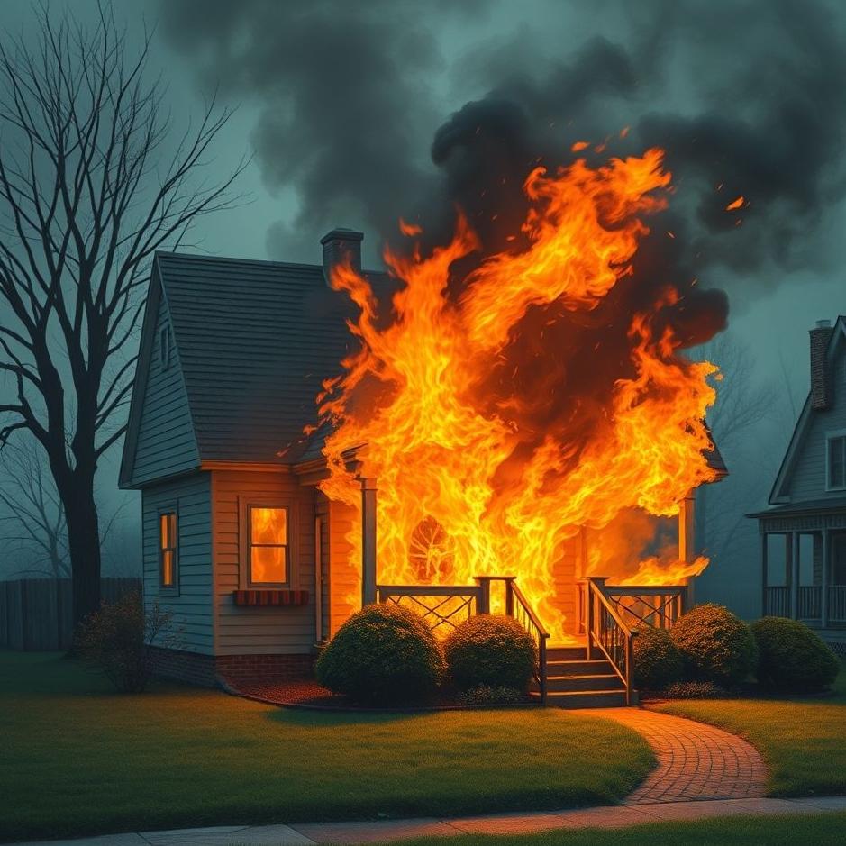 Dream : Fire in your neighbor's house in a dream