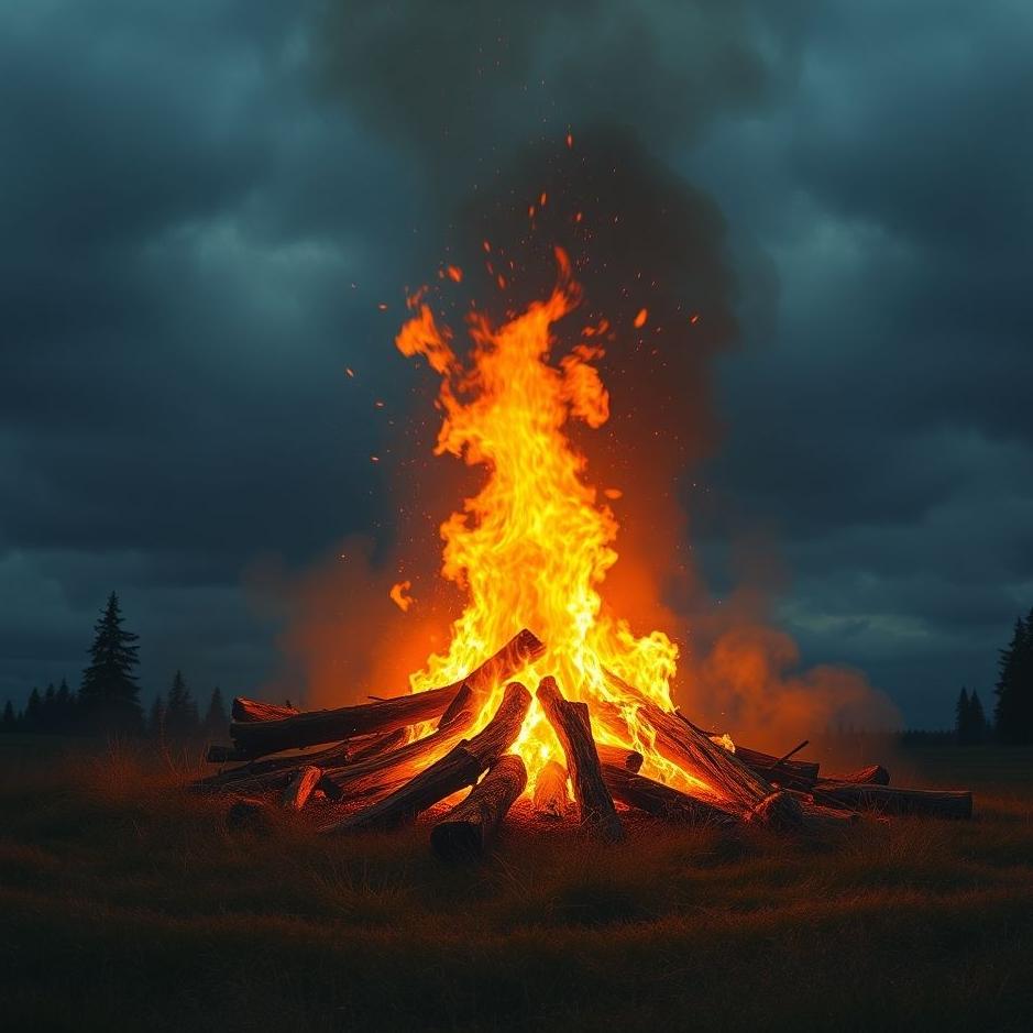 Dream : Fire mock in the dream