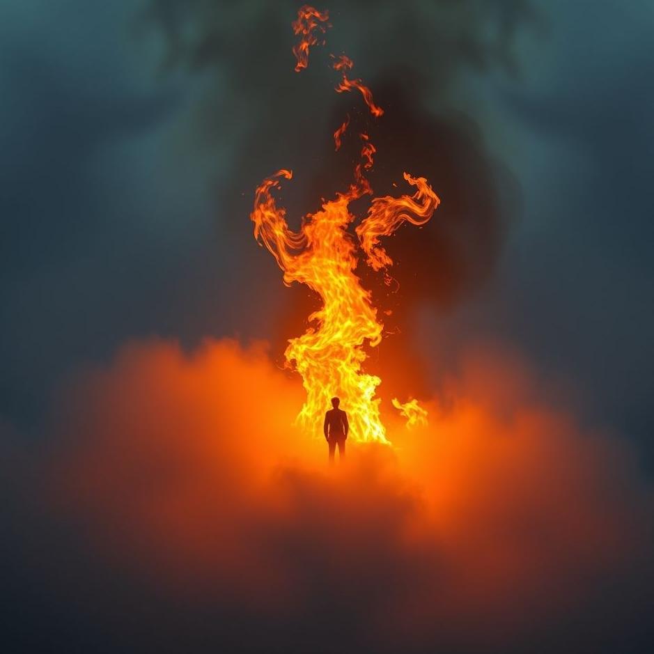 Dream : Fire to the man in the dream