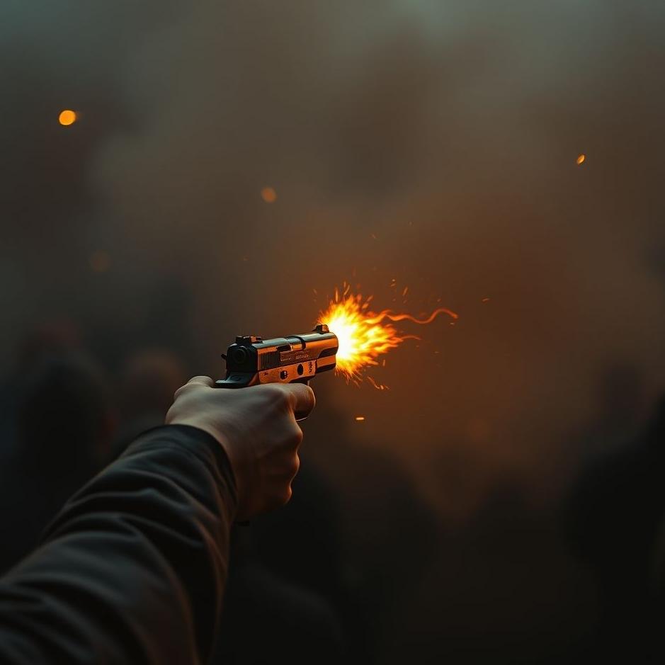 Dream : Firing a gun in a crowd in a dream