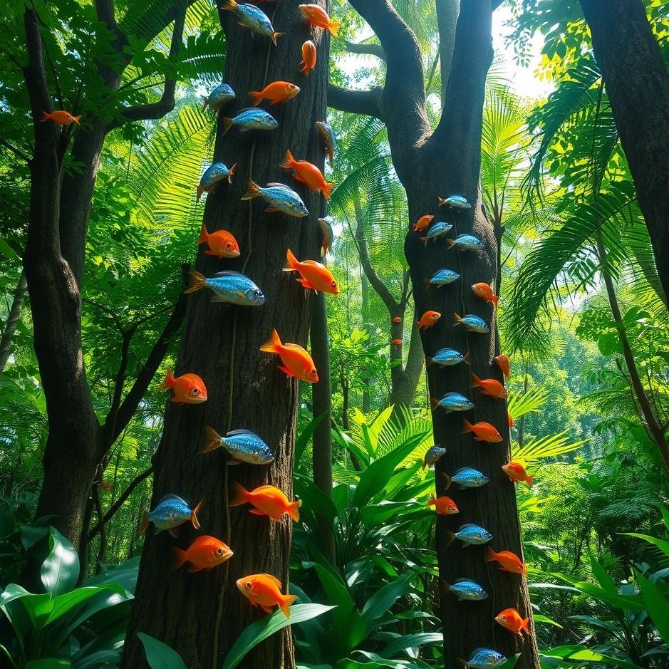 Dream : Fish climbing a tree