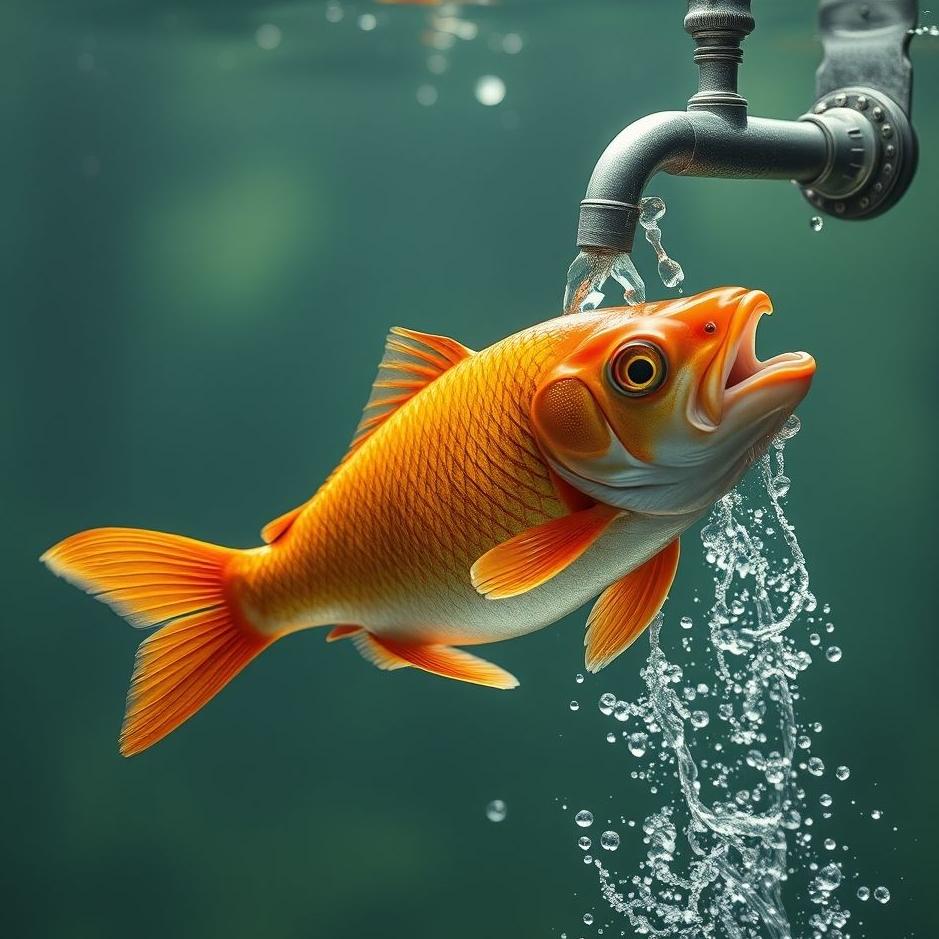 Dream : Fish flowing from the tap in a dream