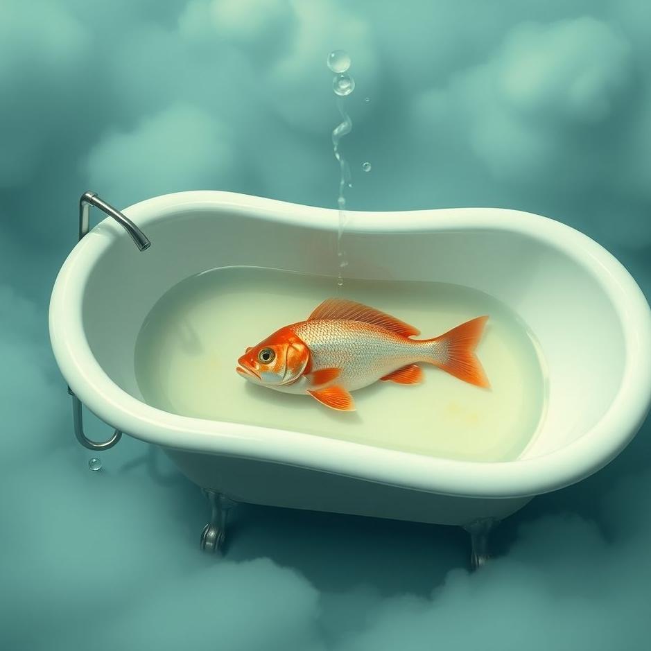 Dream : Fish in a bathtub in a dream