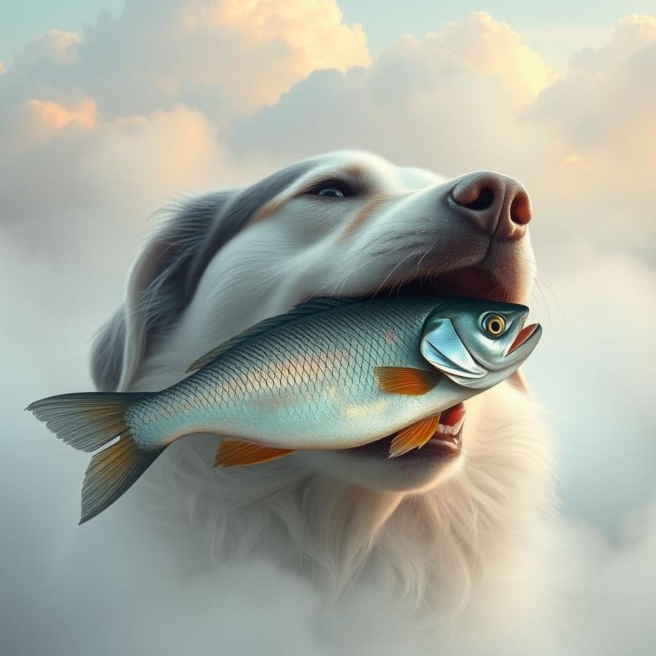 Dream : Fish in a dog's mouth in a dream