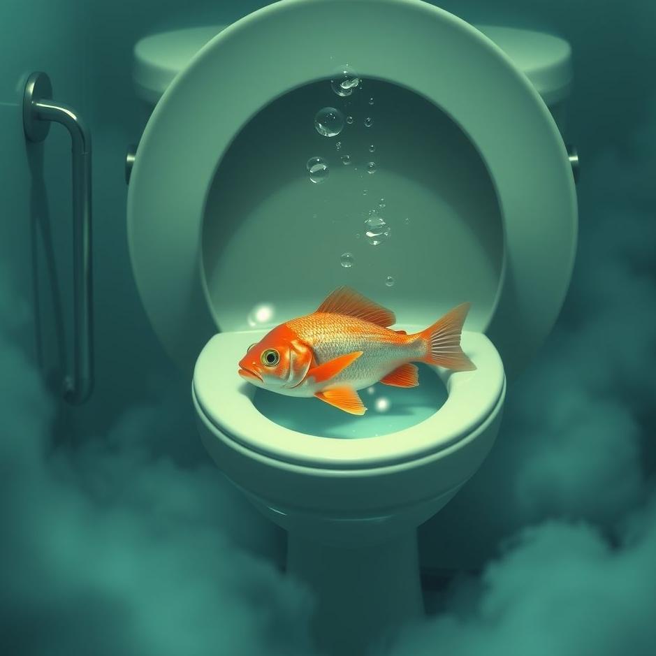 Dream : Fish in a toilet in a dream