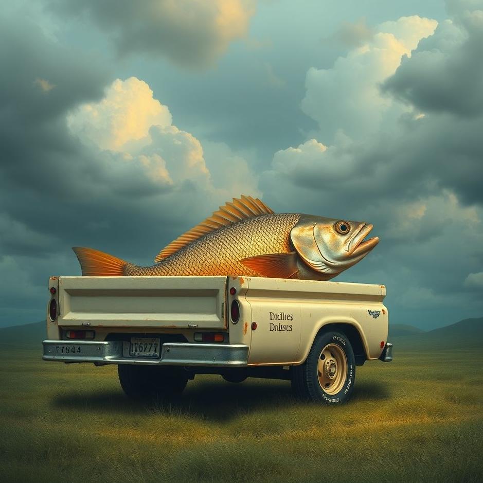 Dream : Fish in a truck in a dream