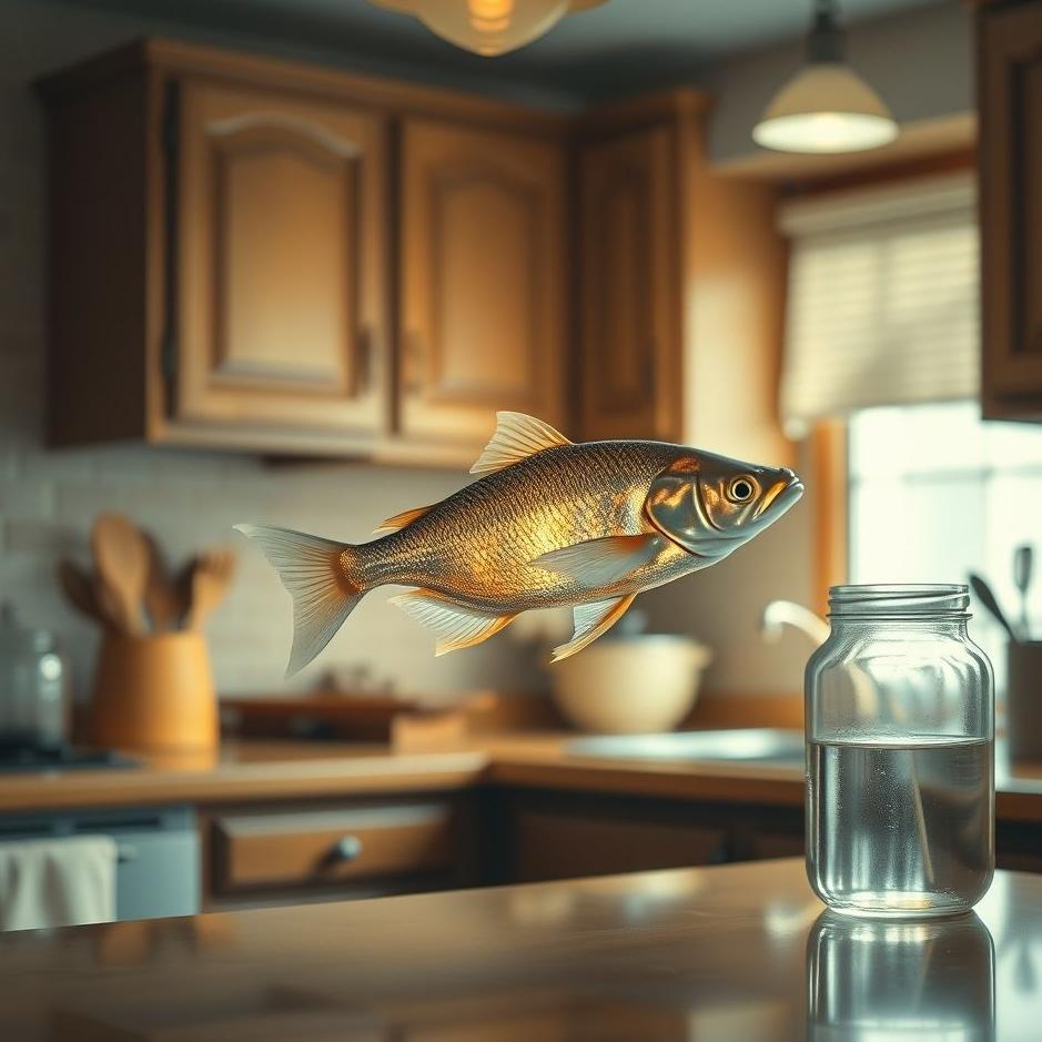 Dream : Fish in the kitchen in a dream