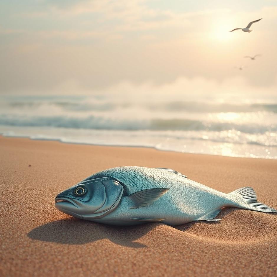 Dream : Fish on the beach in a dream