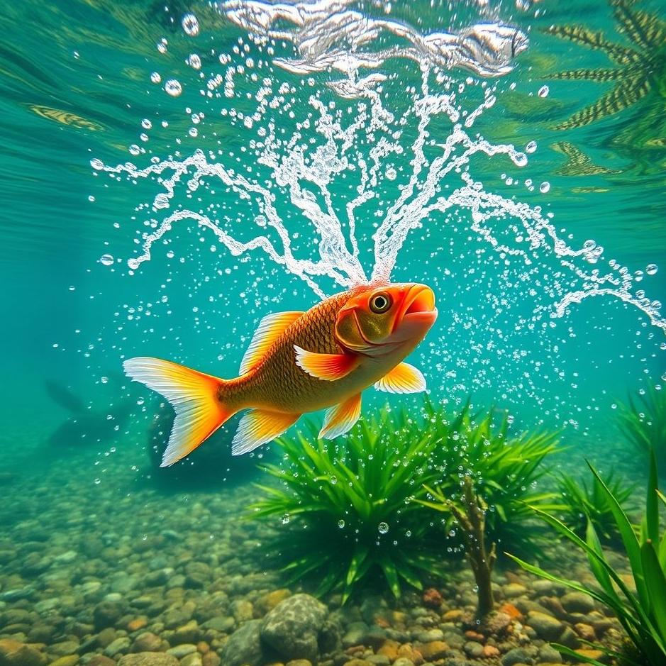 Dream : Fish spraying water