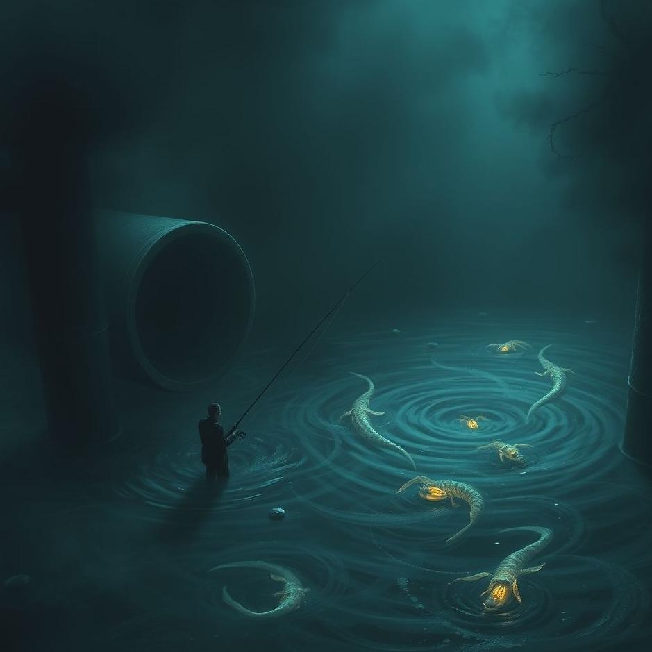 Dream : Fishing from a sewer in a dream