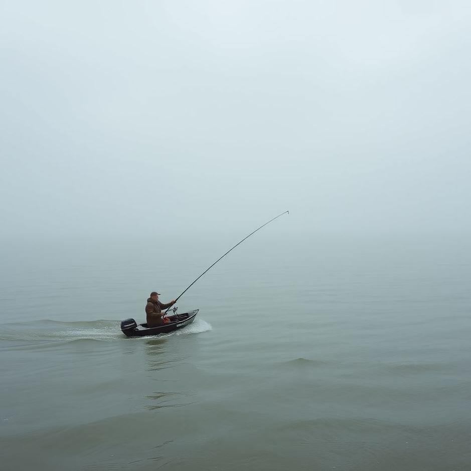 Dream : Fishing in a dirty sea in a dream