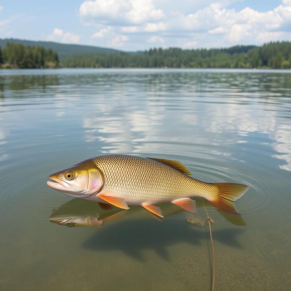 Dream : Fishing in a lake