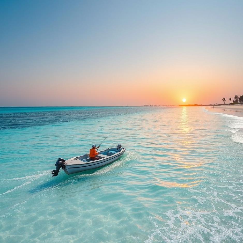 Dream : Fishing in the clear sea 