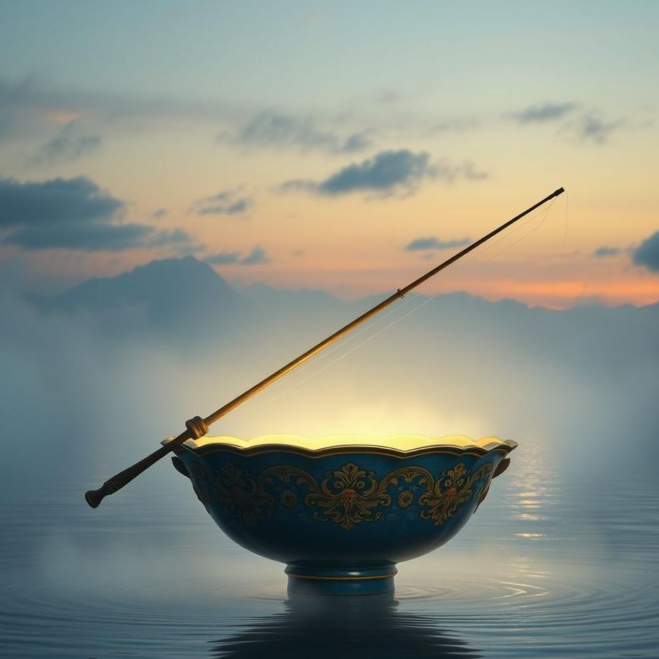 Dream : Fishing with a basin in a dream
