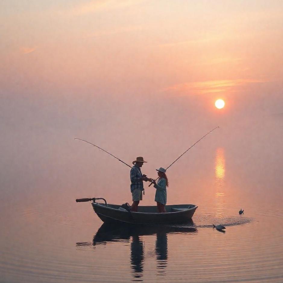 Dream : Fishing with your spouse in a dream