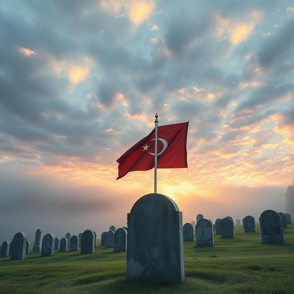 Dream : Flag on a tombstone in a dream
