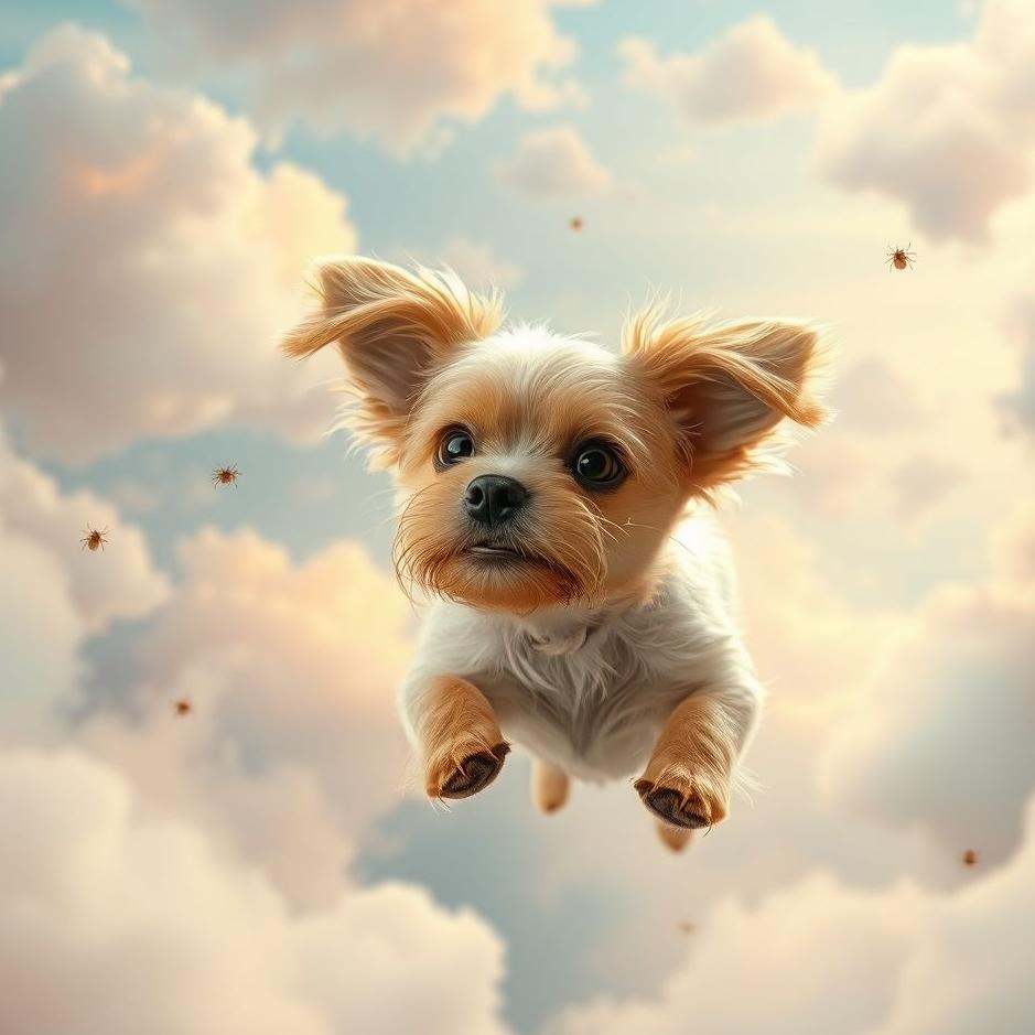 Dream : Flea dog in a dream