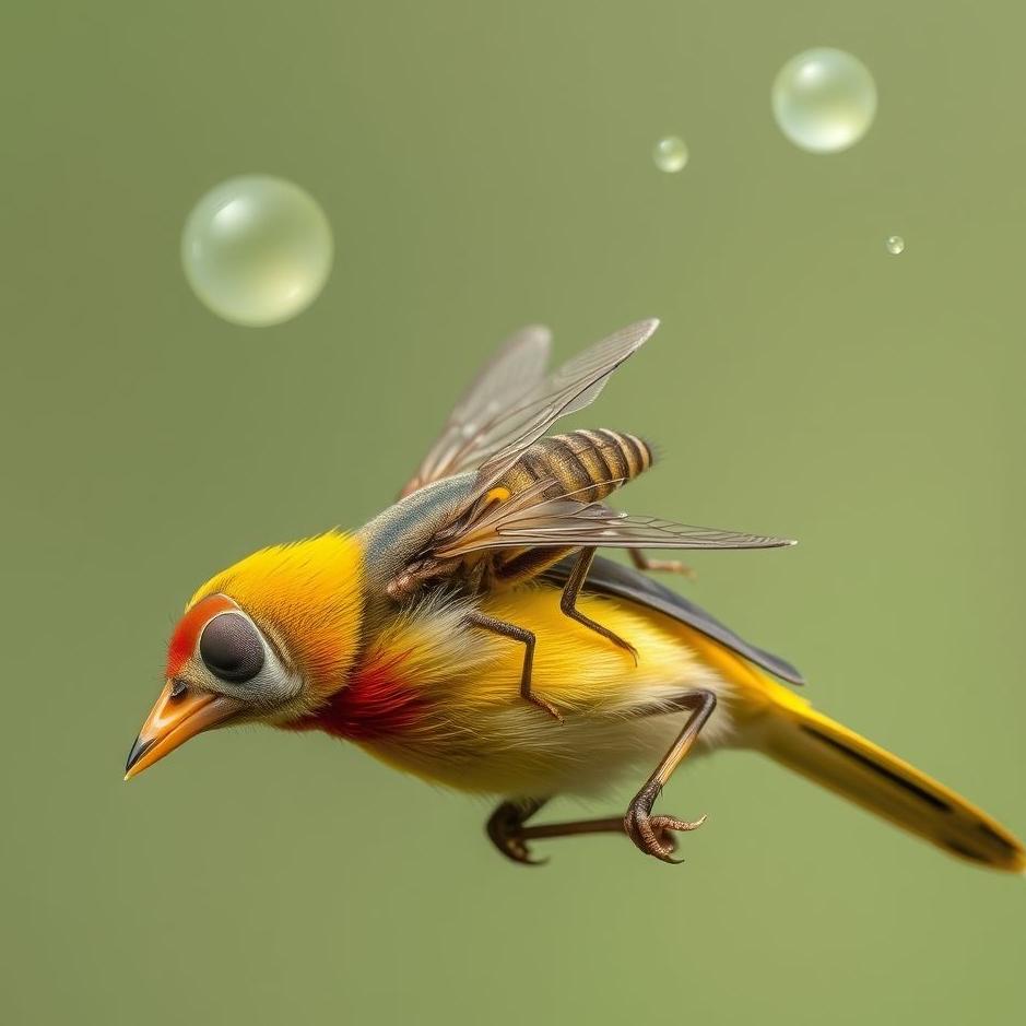 Dream : Fleas on a bird in a dream