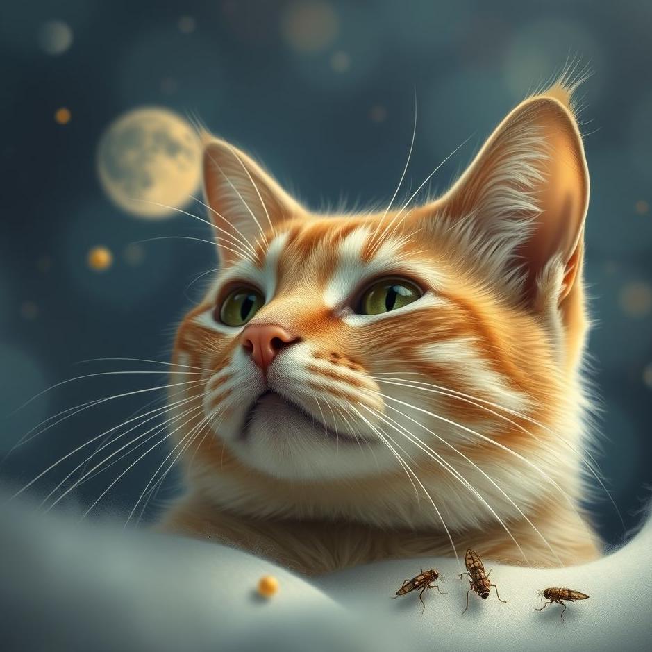 Dream : Fleas on a cat in a dream