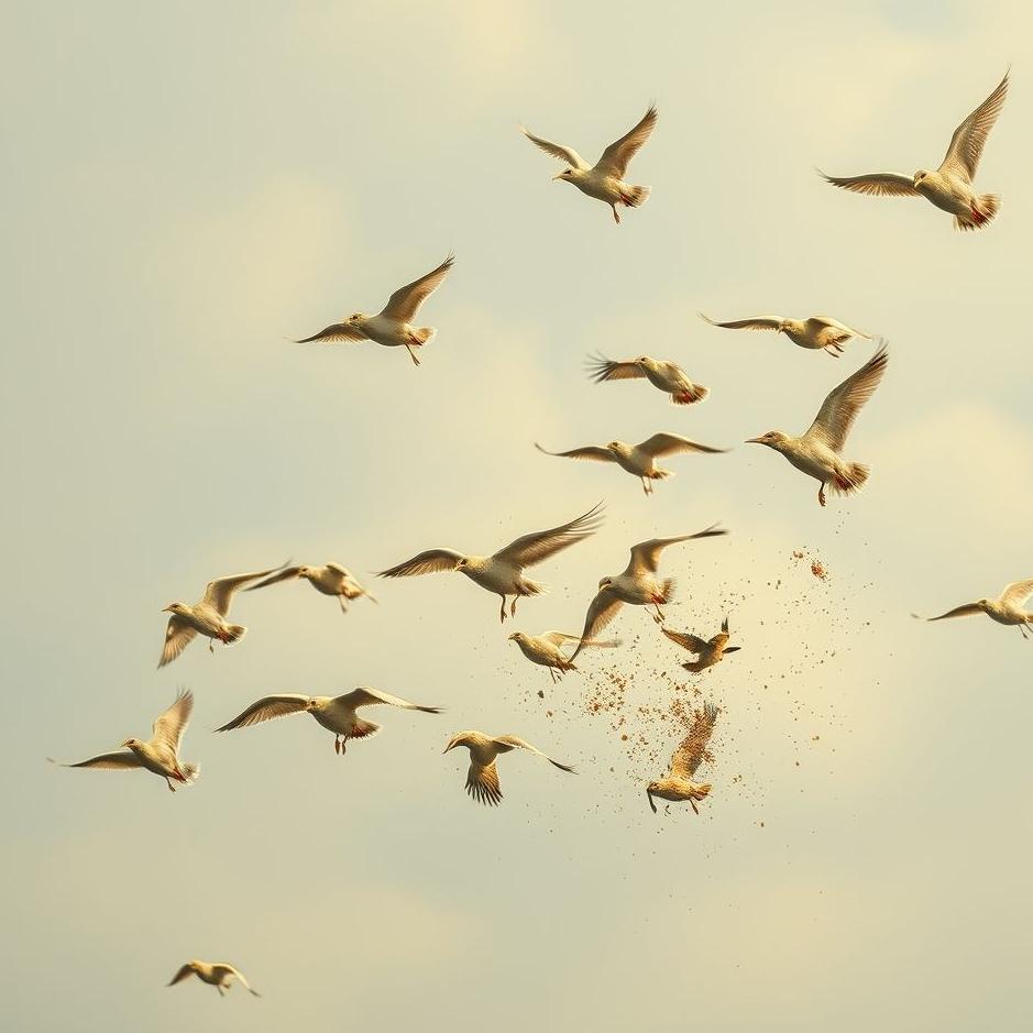 Dream : Flock of birds shitting in a dream