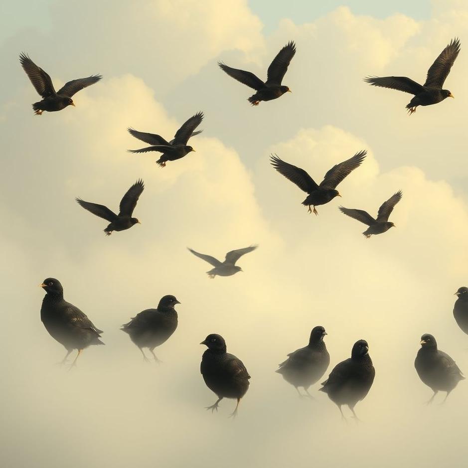 Dream : Flock of black chicks in a dream