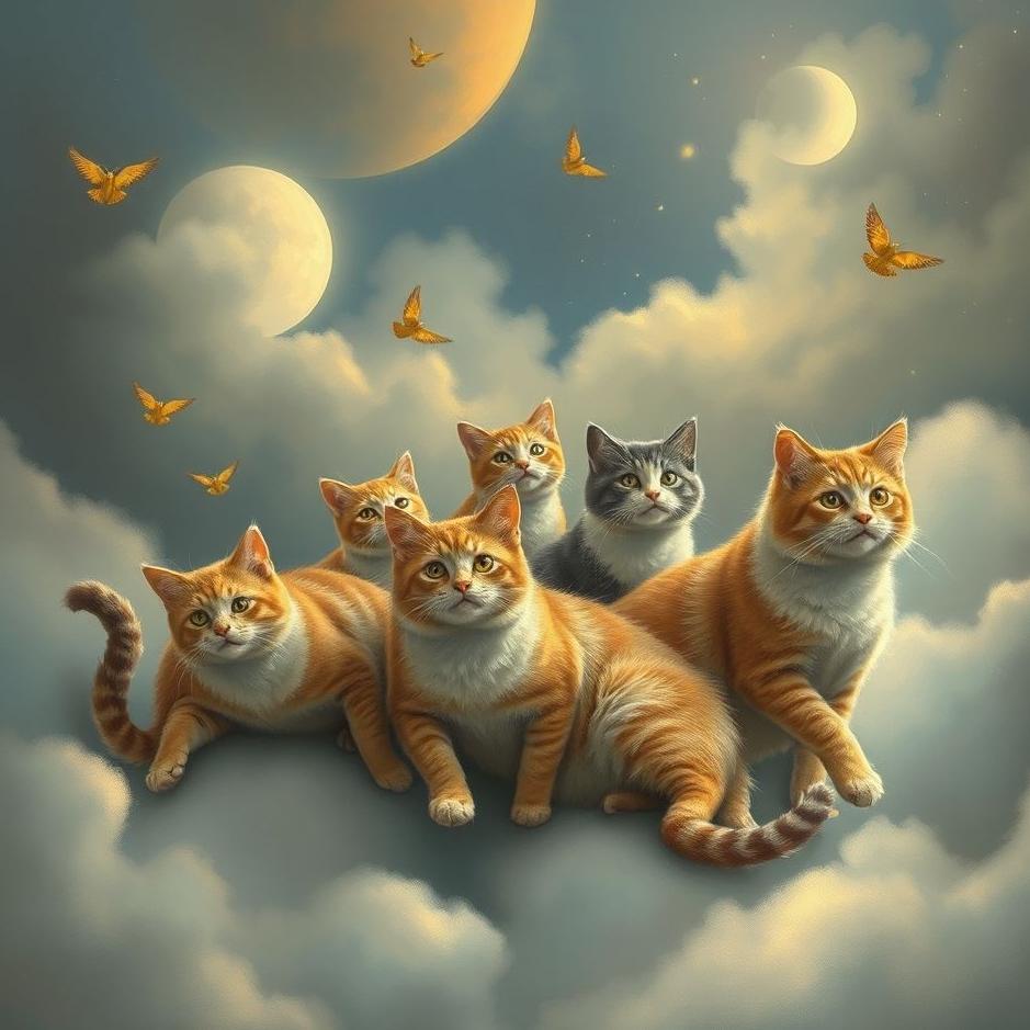 Dream : Flock of cats in a dream